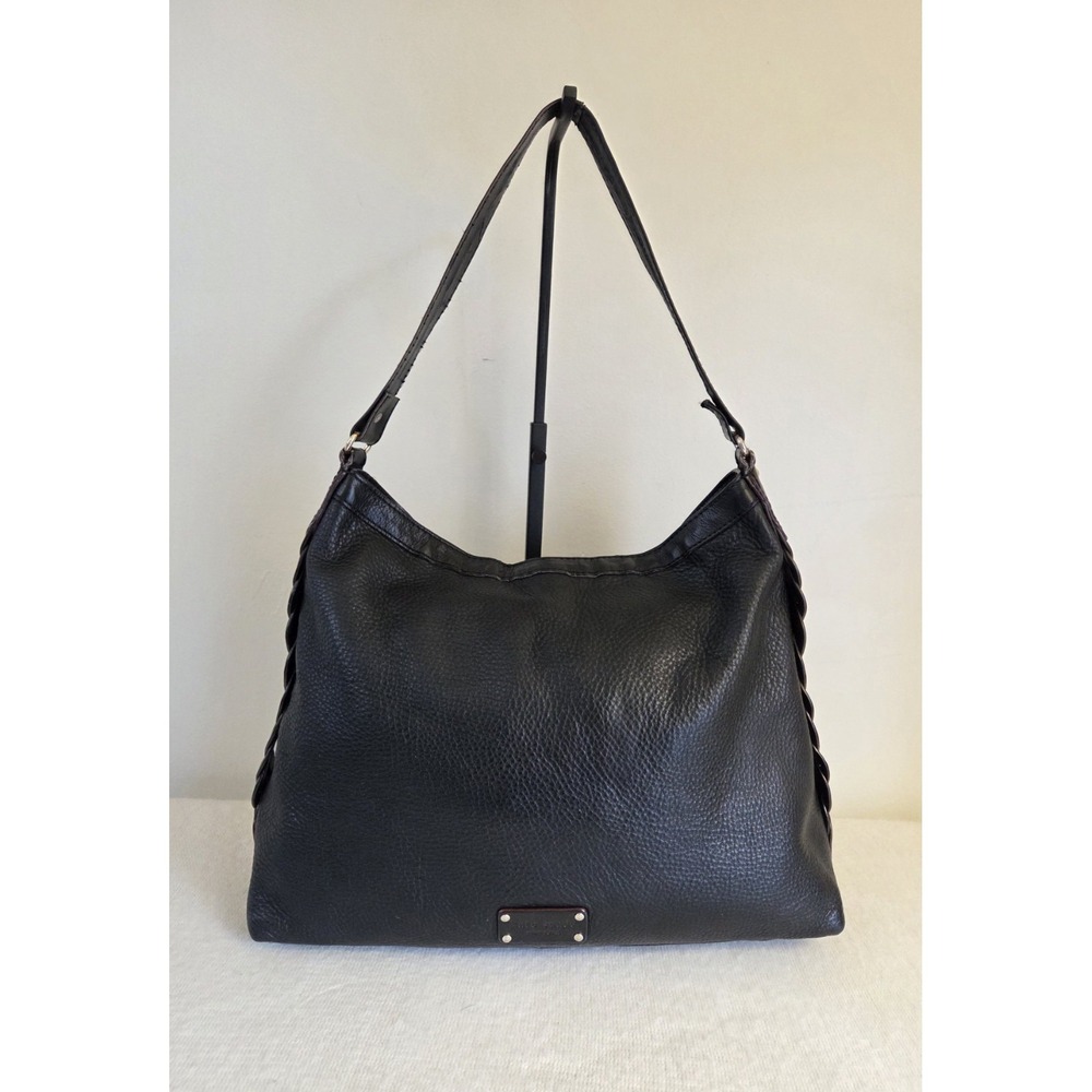 Kate Spade Natia Jamesport Black Pebbled Leather Hobo Bag‎ -Strap Replaced